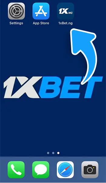 1xBet iOS install step 4: Launch app after installation
